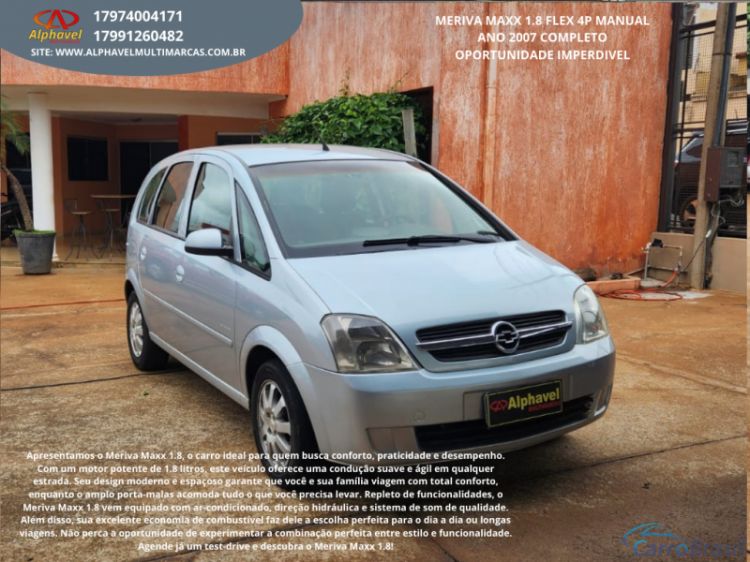 Alphavel Multimarcas | Meriva MERIVA MAXX 1.8 8V FLEX MANUAL 06/07 - foto 2