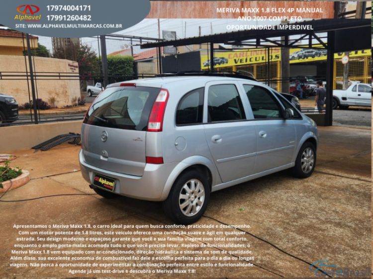 Alphavel Multimarcas | Meriva MERIVA MAXX 1.8 8V FLEX MANUAL 06/07 - foto 3