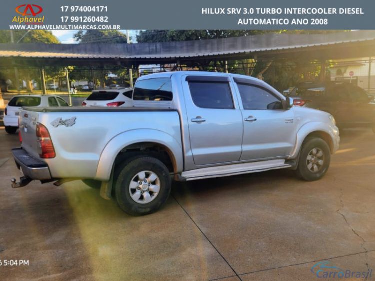 Alphavel Multimarcas | Hilux HILUX SRV 3.0 4X4 CD TURBO INTERCOOLER DIESEL AUTOMATICO 08/08 - foto 2