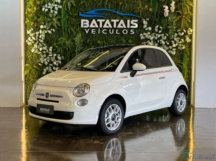 Batatais Veículos | 500 Fiat 500 Cult 1.4 Flex 8V EVO Mec. - Branco - 2012 11/12 - foto 1