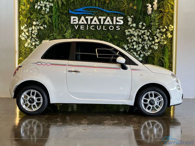 Batatais Veículos | 500 Fiat 500 Cult 1.4 Flex 8V EVO Mec. - Branco - 2012 11/12 - foto 4
